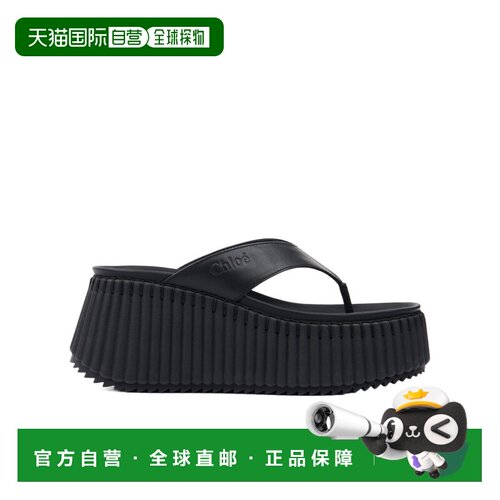 Chloe NAMA夹趾拖鞋 C25A10XSN女鞋凉鞋坡跟