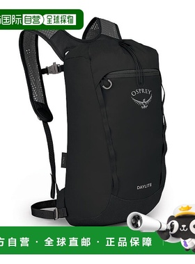自营欧洲直邮Osprey小鹰 Daylite™ Cinch男女通用黑色涤纶日常背