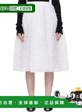 1h可退 香港直邮Cecilie Bahnsen 女士 白色 CBmala 半身裙 425RT