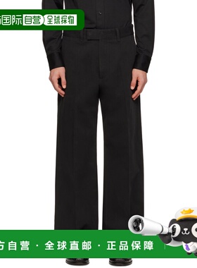 1h可退 香港直邮Tom Ford 汤姆 福特 男士 黑色 Cotton Drill Wid