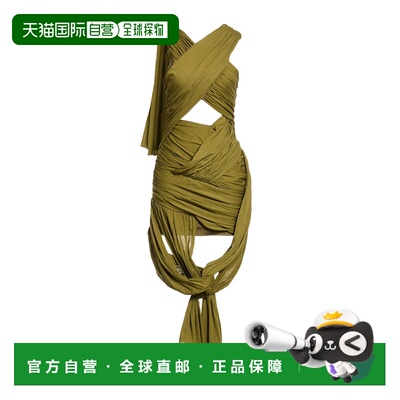 香港直邮J.W. Anderson 女士 短款连衣裙 green绿色 舒适时尚