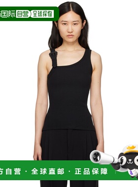 1h可退 香港直邮versace 范思哲 女士 黑色束扣背心 E76HAM625EJ0