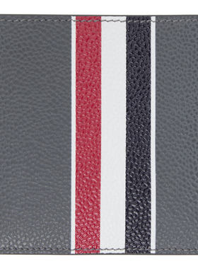香港直邮Thom Browne 汤姆 布朗 男士 灰色 RWB Stripe Billfold