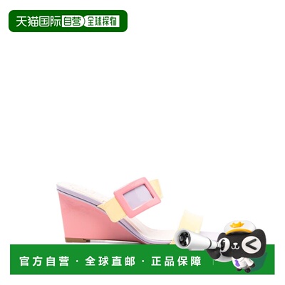 香港直邮ROGER VIVIER 罗杰 维维亚 女士 皮质棕色凉鞋 RVW805444