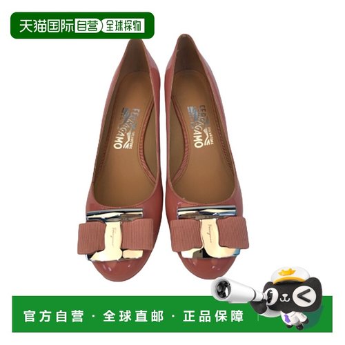 香港直邮Salvatore Ferragamo 徽标细节高跟鞋 059235单鞋