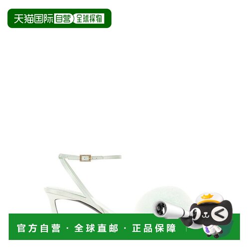 1h可退 香港直邮Saint Laurent 圣罗兰 女士 尖头羽毛流苏高跟凉