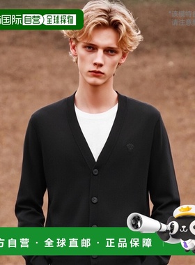 香港直邮Versace 美杜莎头刺绣开衫 10105351A07614针织范思哲