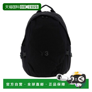 1h可退 香港直邮Y-3 男士双肩包 JW6215 CO 黑色 logo双肩包