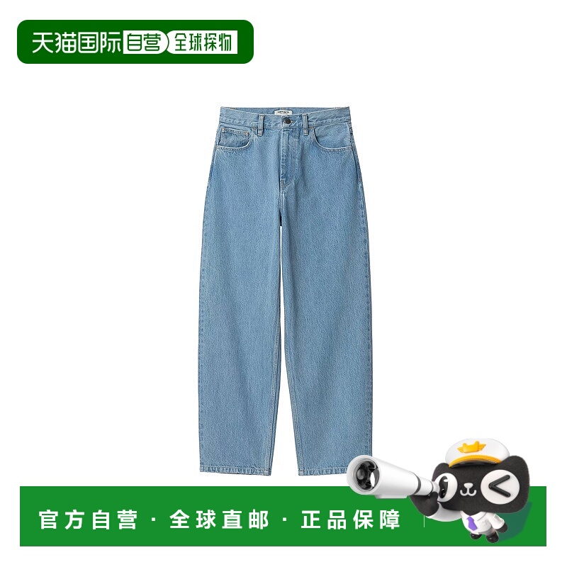 自营欧洲直邮Carhartt Brandon系列女士蓝色棉质拉链门襟牛仔裤