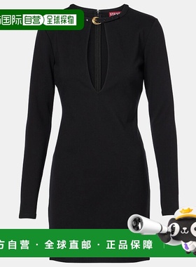 香港直邮Staud 女士 Astor 庞特布迷你连衣裙 black黑色 舒适时尚