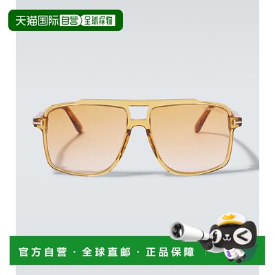 1h可退 香港直邮Tom Ford 汤姆 福特 男士 Kemp 飞行员太阳眼镜 0