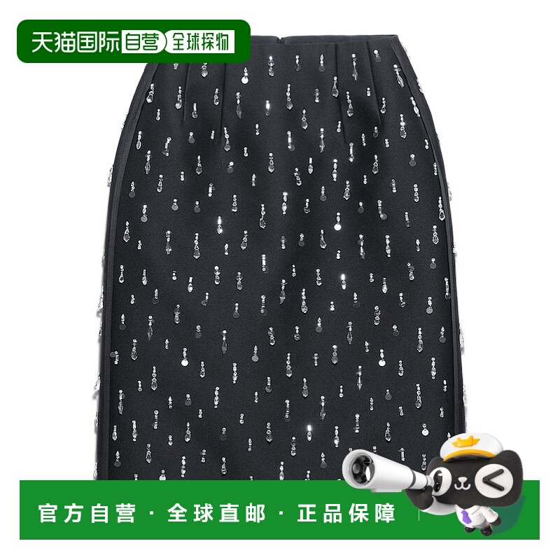 香港直邮Prada 缀饰半身裙 P169ZR18PISOOO