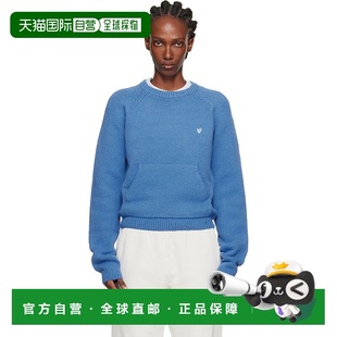 香港直邮Acne 蓝色圆领针织衫 Studios 女士 B6038 艾克妮 1h可退