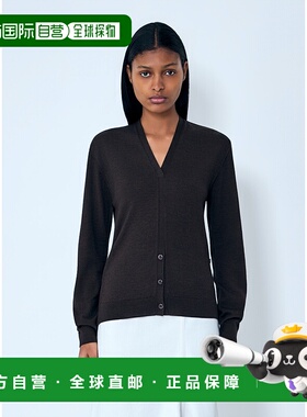 香港直邮Lemaire 女士 扭曲V领针织开衫 PO0001LK087