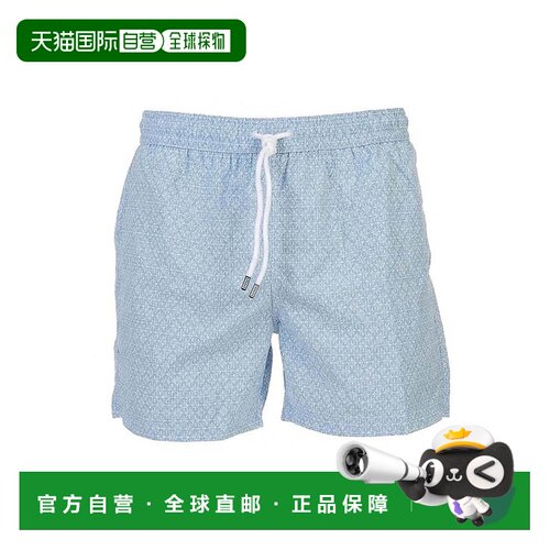 欧洲直邮FEDELI 男士泳装 00326F2011 SS2026 蓝色 支付后1h可退