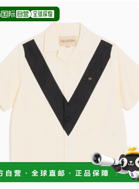1h可退 香港直邮valentino 华伦天奴 男士 標誌牌紐扣襯衫 8V3AAV