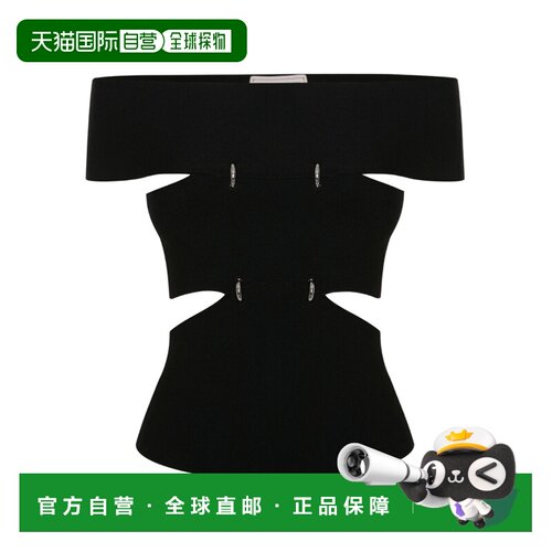 1h可退 香港直邮ALEXANDER MCQUEEN 24SS 镂空露肩上衣 Women