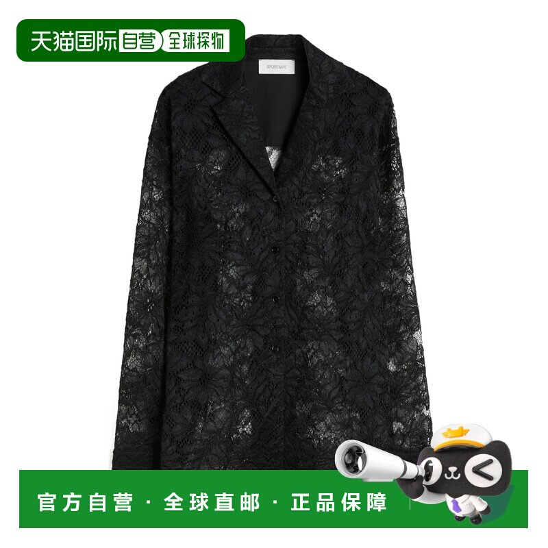 香港直邮SPORTMAX 女士外套 2911016206002 SS2026 黑色 蕾丝西装