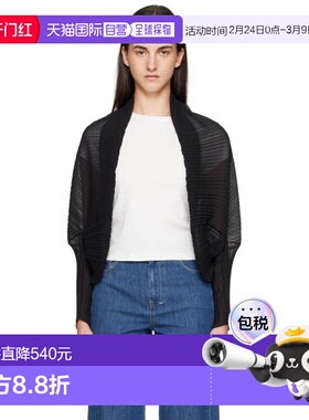 1h可退 香港直邮MaxMara 麦斯玛拉 女士 黑色 Vesuvio 开衫 25147