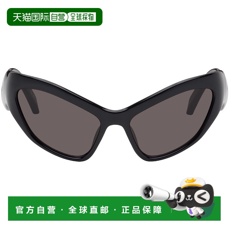 香港直邮Balenciaga 巴黎世家 女士 黑色 Hamptons Cat 太阳镜 BB