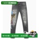 香港直邮AMIRI 男士 黑色棉质牛仔裤 1h可退 AMBMJE1018 black黑