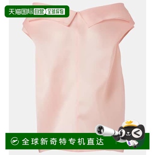 香港直邮KHAITE Selly 1h可退 女士 舒适 真丝薄纱上衣 pink粉色