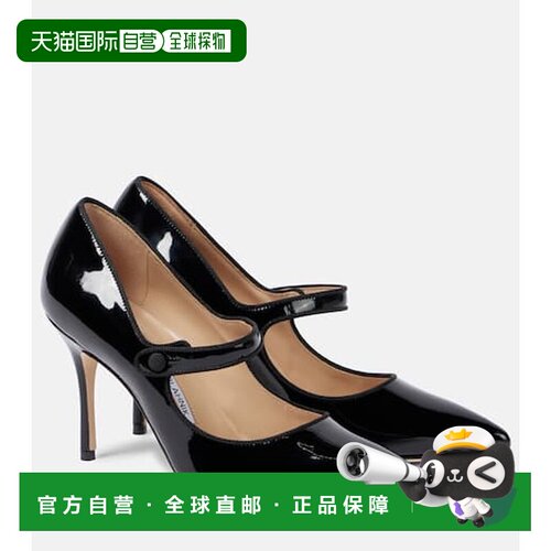 香港直邮MANOLO BLAHNIK 莫罗 伯拉尼克 女士 Campari 90 漆皮浅