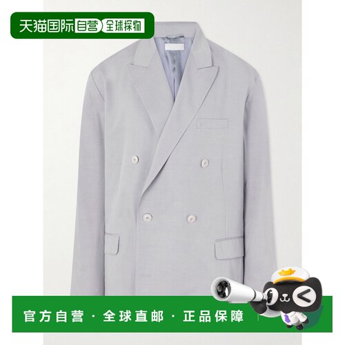 1h可退 香港直邮Our Legacy 男士 Halt 双排扣莱赛尔纤维西装外套