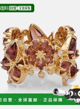 香港直邮ZIMMERMANN 女士 Bloom 镀金精饰戒指 metal金属色 舒适