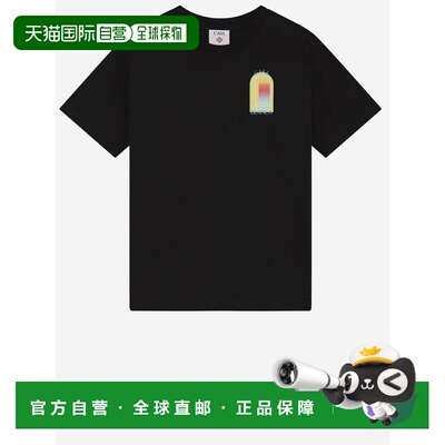 CASABLANCA 男士T恤 MSP26JTS00114 SS2026 黑色