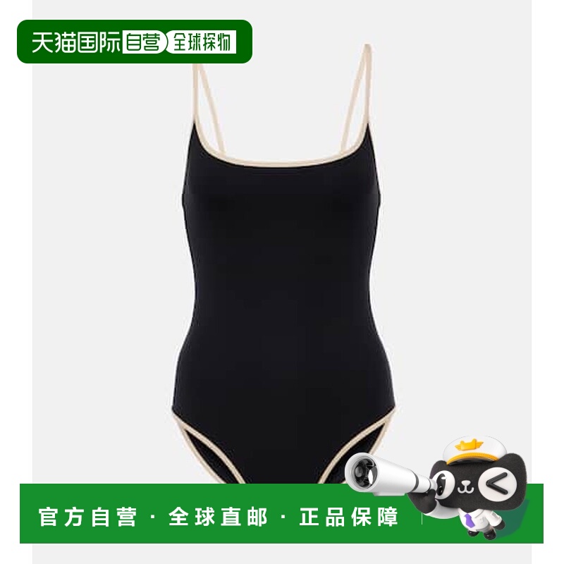 1h可退 香港直邮TOTÊME 女士 大圆领泳衣 black黑色 舒适时尚