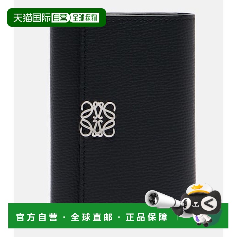香港直邮LOEWE 罗意威 女士 Anagram 皮革钱包 black黑色 舒适时