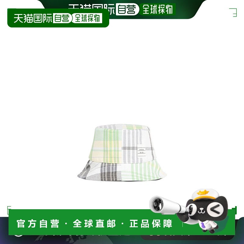 香港直邮Thom Browne 汤姆 布朗 男士 格纹渔夫帽子 MHC337FF0172