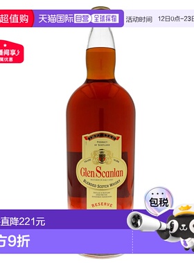 欧洲直邮glen scanlan格兰沙朗威士忌40%4.5L法国原装进口洋酒