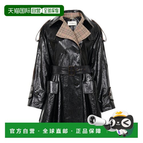 香港直邮Chloe 双排扣外套 CH25WMA52191-风衣 【付后1h可退】
