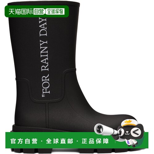 香港直邮off-white 男士 黑色 Reboot Rainy Days 中筒靴 M00BC9M