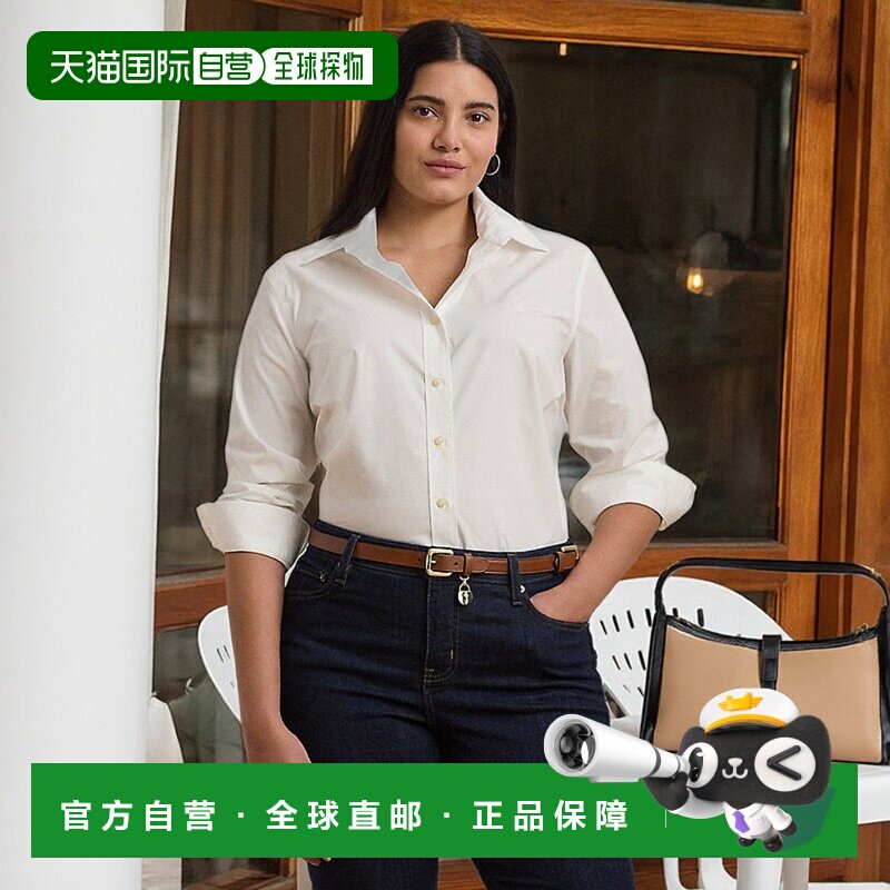 自营欧洲直邮RalphLauren拉夫劳伦 Lauren Woman防皱弹力棉衬衫