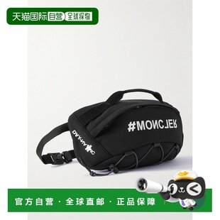 香港直邮moncler 盟可睐 男士 Logo-Appliqued Shell Belt Bag 滑
