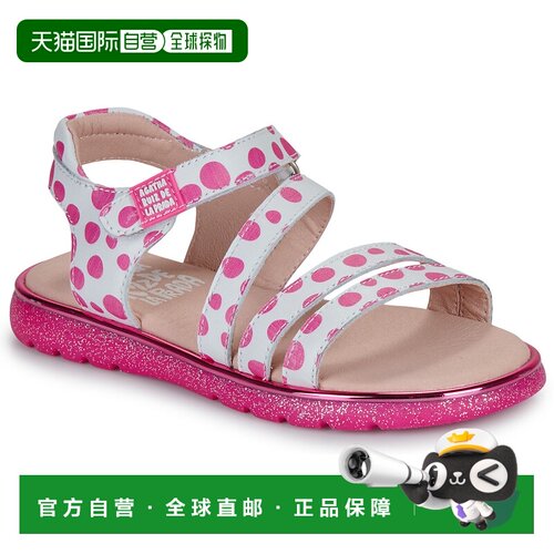 欧洲直邮Agatha Ruiz de la Prada  女孩鞋子 凉鞋 春夏 白色 COO