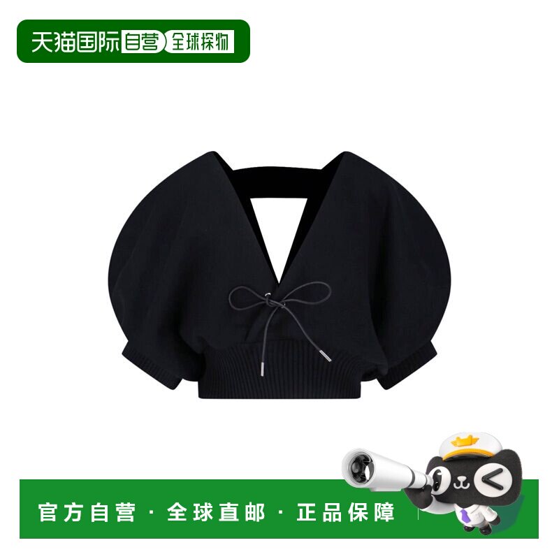 1h可退 香港直邮Sacai 女士 黑色毛线衫 2608487 black黑色 舒适