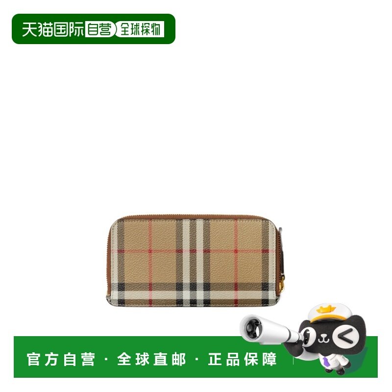 1h可退 香港直邮BURBERRY/博柏利 25FW 格纹缝线细节卡夹 Women,箱包皮具/热销女包/男包,钱包,淘宝优惠券,粉丝福利购,淘宝优惠卷