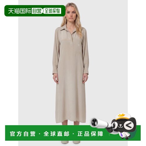 香港直邮MaxMara 麦斯玛拉 女士 GAMBERO 真丝Polo衫式连衣裙 262