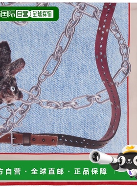 1h可退 香港直邮Acne Studios 艾克妮 女士 蓝色 Printed Silk 方