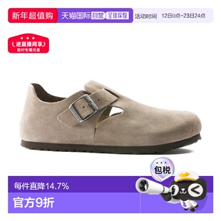 香港直邮BIRKENSTOCK勃肯牛皮绒面革软木London低帮休闲鞋1010503