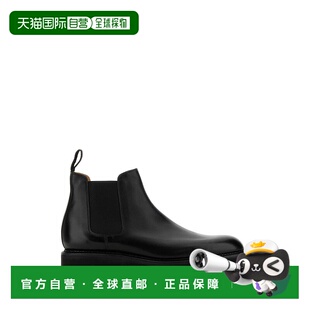 香港直邮John 黑色皮质短靴 Lobb Lawry 4A104OL1R 男士 1h可退