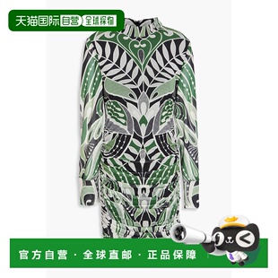 1h可退 香港直邮FARM RIO 女士 褶皱印花弹性网纱连衣裙 329135LA
