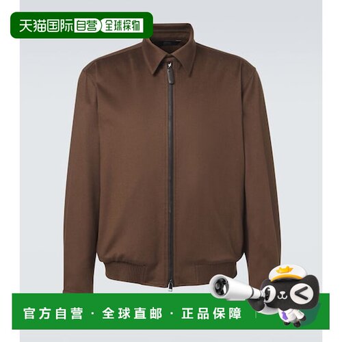香港直邮Brioni 布里奥尼 男士 羊绒羊毛宽身束腰夹克