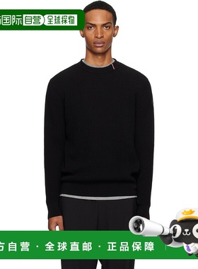 1h可退 香港直邮Moncler 盟可睐 男士 黑色圆领针织衫 K20919C000