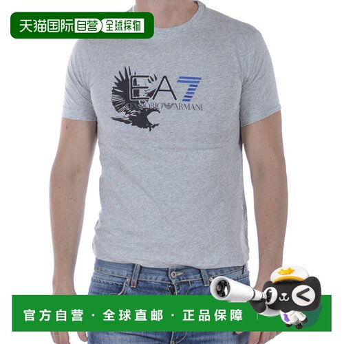 香港直邮EA7 Emporio Armani 徽标短袖T恤 3ZPT46【付后1h可退】