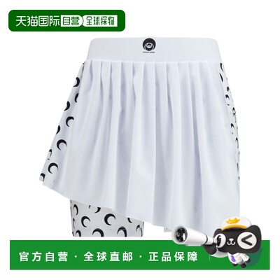 Marine Serre 徽标半身裙A字裙 WSK137ACJER0101WH